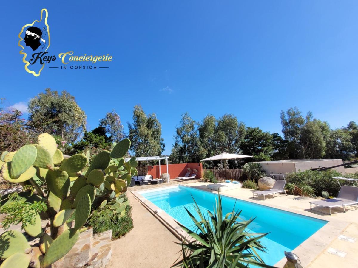 Casa Salya 8 Pers Piscine Privee Chauffee San Cipriano Villa Lecci Dış mekan fotoğraf