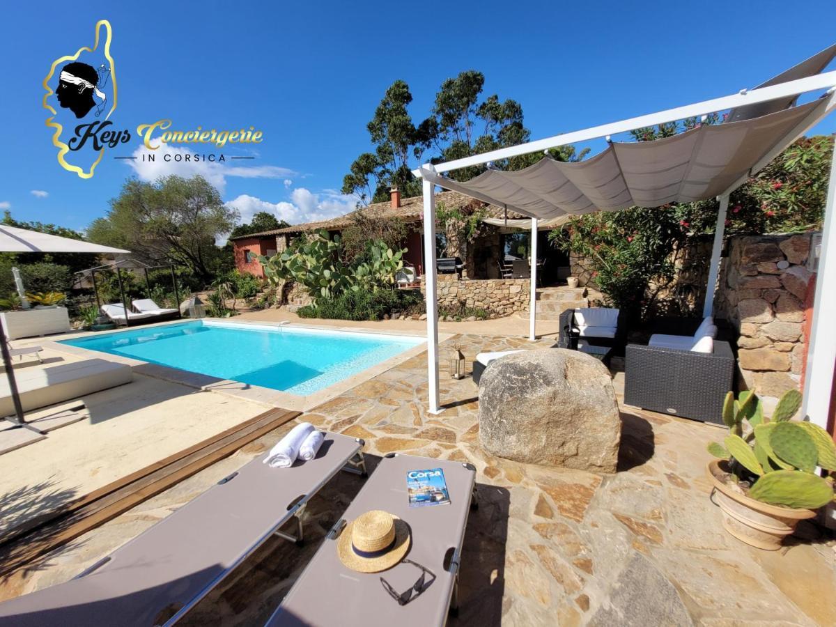 Casa Salya 8 Pers Piscine Privee Chauffee San Cipriano Villa Lecci Dış mekan fotoğraf