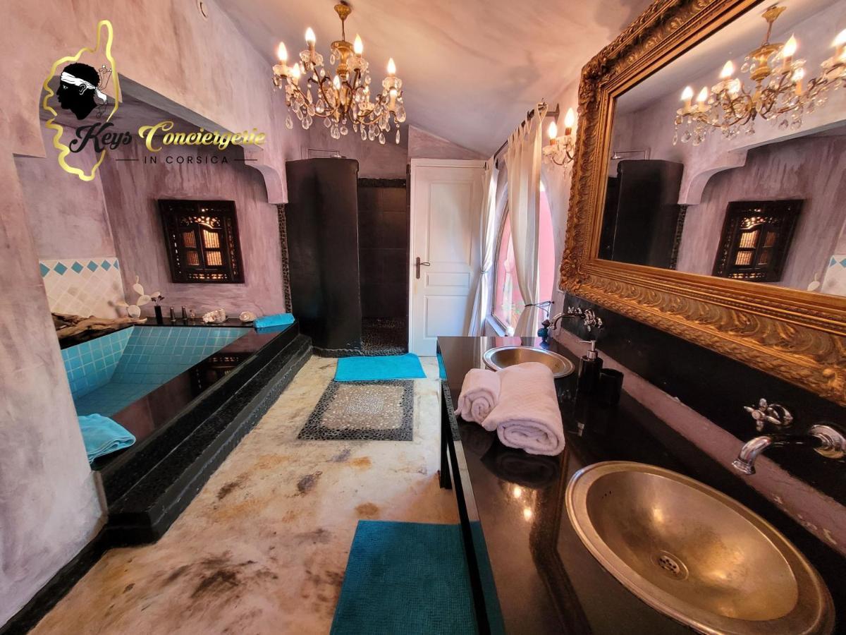 Casa Salya 8 Pers Piscine Privee Chauffee San Cipriano Villa Lecci Dış mekan fotoğraf